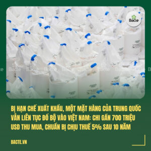 Bị hạn chế xuất khẩu, một mặt hàng của Trung Quốc