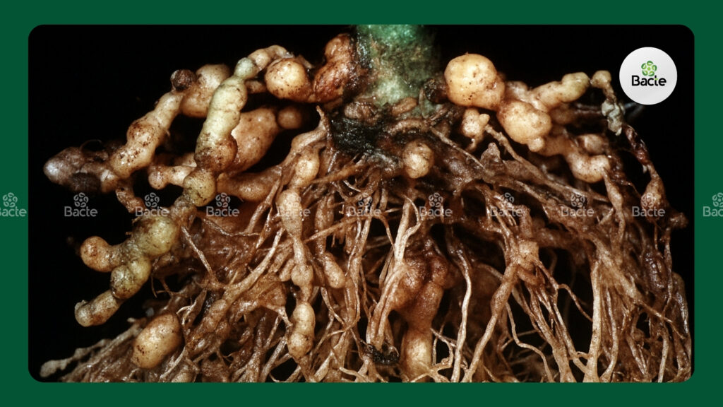 Rễ bị các nốt u nốt sần mọc xung quanh