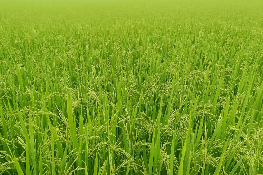 Lúa giai đoạn đòng trổ tại huyện Long Hồ vụ Đông Xuân 2