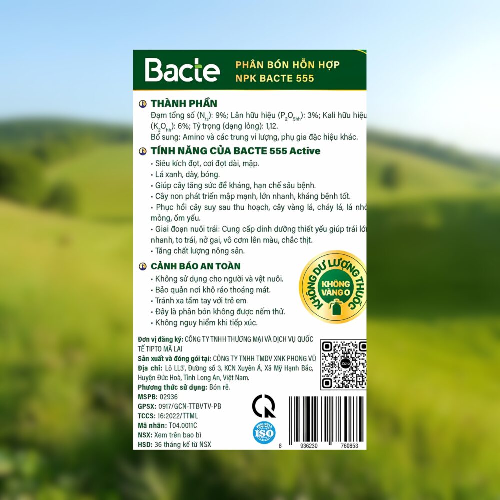 BACTE  555 Active AMINO COMBI (CAN 5 LÍT)