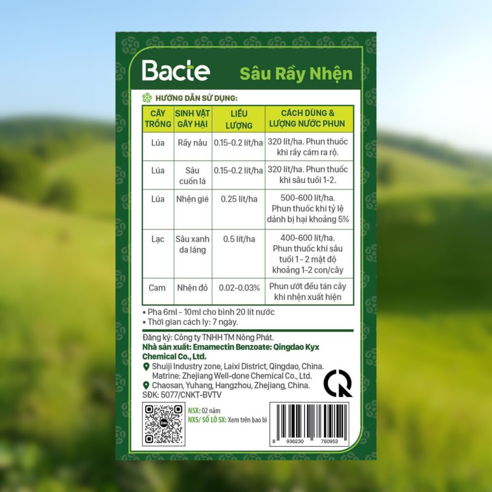 Bacte Sâu Rầy Nhện