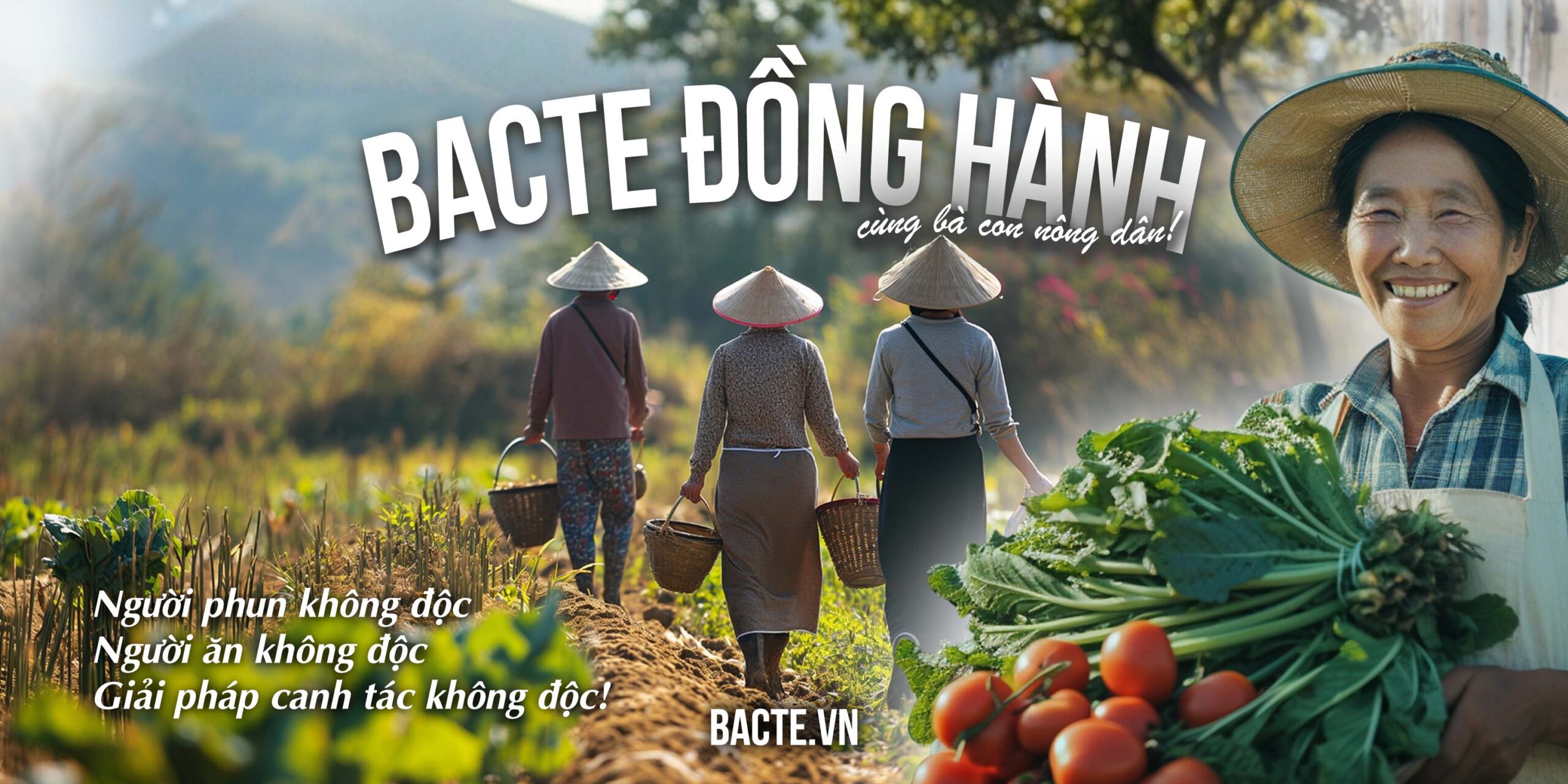 bacte đồng hành cùng ba con nông dân