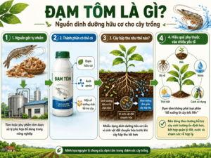 Mô tả quy trình từ sản xuất đến dùang đạm tôm