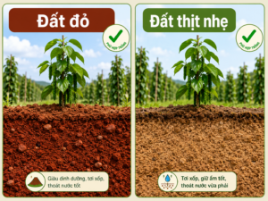 Đất đỏ và đất thịt nhẹ