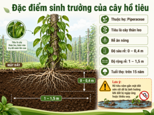 Đặc điểm sinh trưởng hồ tiêu
