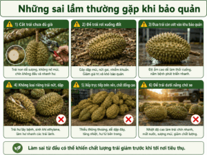 Những sai lầm thường gặp khi bảo quản